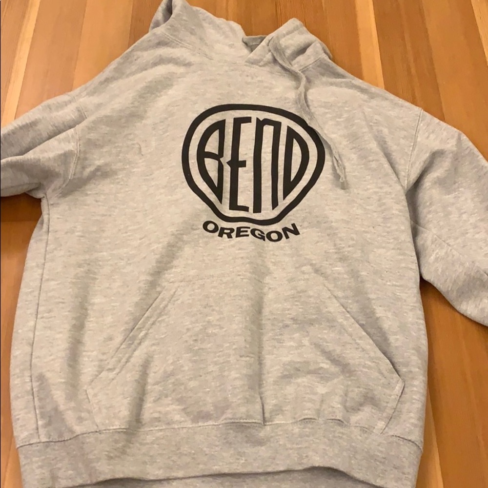 grey bend hoodie